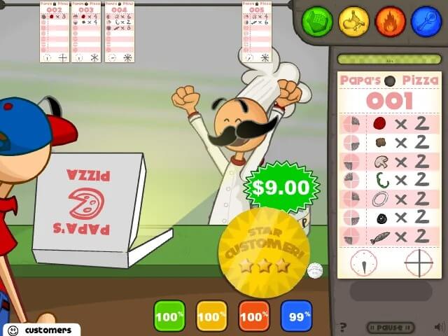 Play game Papa's Pizzeria