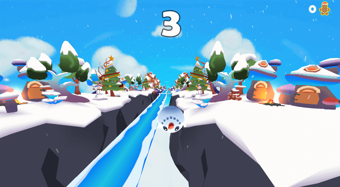 Play game Slope Snowball